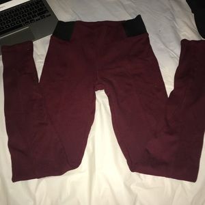 Burgundy jeggings